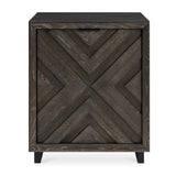 Barrett Oak Cabinet Dark Charcoal - Black by Uttermost - View 1