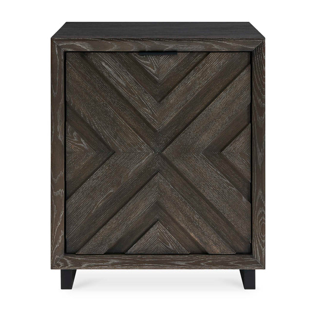 Barrett Oak Cabinet Dark Charcoal - Black by Uttermost - View 1