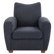 Teddy Slate Accent Chair - Dark Gray by Uttermost - View 1