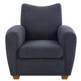 Teddy Slate Accent Chair - Dark Gray by Uttermost - View 1