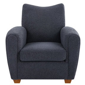 Teddy Slate Accent Chair - Dark Gray by Uttermost - View 1