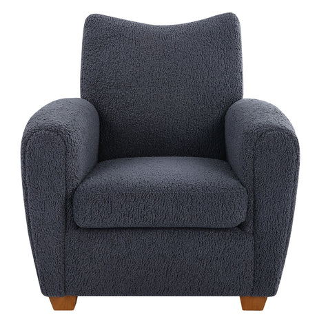 Teddy Slate Accent Chair - Dark Gray by Uttermost - View 1