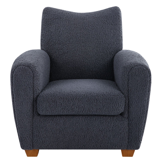 Teddy Slate Accent Chair - Dark Gray by Uttermost - View 1