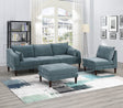 Beautiful 5pcs Modular Sectional Set 2x One Arm Chairs 2x Armless Chair 1x Ottoman Living Room Furniture Mineral Color Morgan Fabric - sold by Home Elegance USA