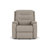 Arlo Transitional Fabric Power Recliner With Power Headrest | Flexsteel