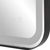 Crofton Vanity Mirror Black & Silver - Black / Silver by Uttermost - View 7