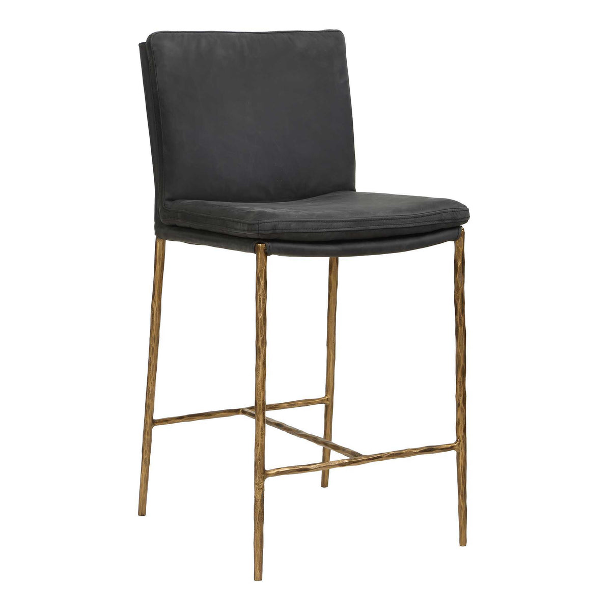 Ascend Counter Stool Charcoal - Black / Gold by Uttermost - View 4