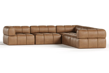 Everest Modern Brown Leather Modular Sectional Sofa – VIG Furniture