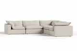 Garman - Modern Light Grey Modular Sectional Sofa-5-Piece Sectional - View Image 1