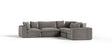 Vicki - Modern Grey Fabric Modular Sectional Sofa-5-Piece Sectional - View Image 1