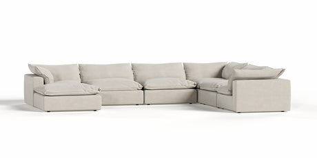 Garman - Modern Light Grey Modular Sectional Sofa-7-Piece Sectional - View Image 1