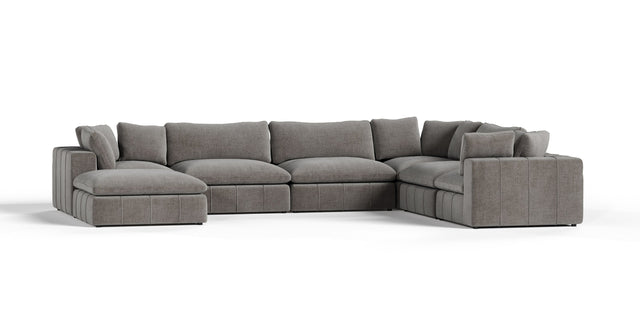 Vicki - Modern Grey Fabric Modular Sectional Sofa-7-Piece Sectional - View Image 1