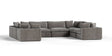 Vicki - Modern Grey Fabric Modular Sectional Sofa-8-Piece Sectional - View Image 1