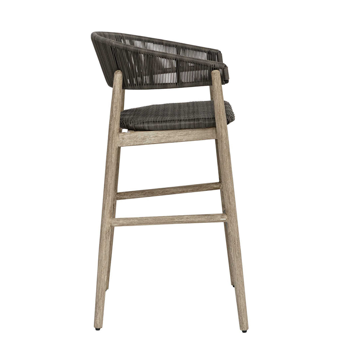 Dermott Outdoor Bar Stool - Light Brown / Dark Gray by Uttermost - View 5