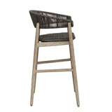 Dermott Outdoor Bar Stool - Light Brown / Dark Gray by Uttermost - View 5