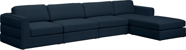 Beckham - Modular Sectional 5 Piece - Navy | Home Elegance USA