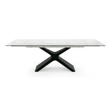 Modrest Adler - Modern Black Glass Extendable 63"/94.5" Dining Table