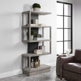 Nicasia Modern Etagere - Silver / Dark Gray by Uttermost - View 3