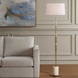 Halen Brass Floor Lamp - Gold by Uttermost - View 2