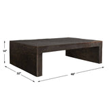 Obra Outdoor Coffee Table - Bronze by Uttermost - View 6