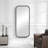 Concord Tall Iron Mirror - Black by Uttermost - View 2