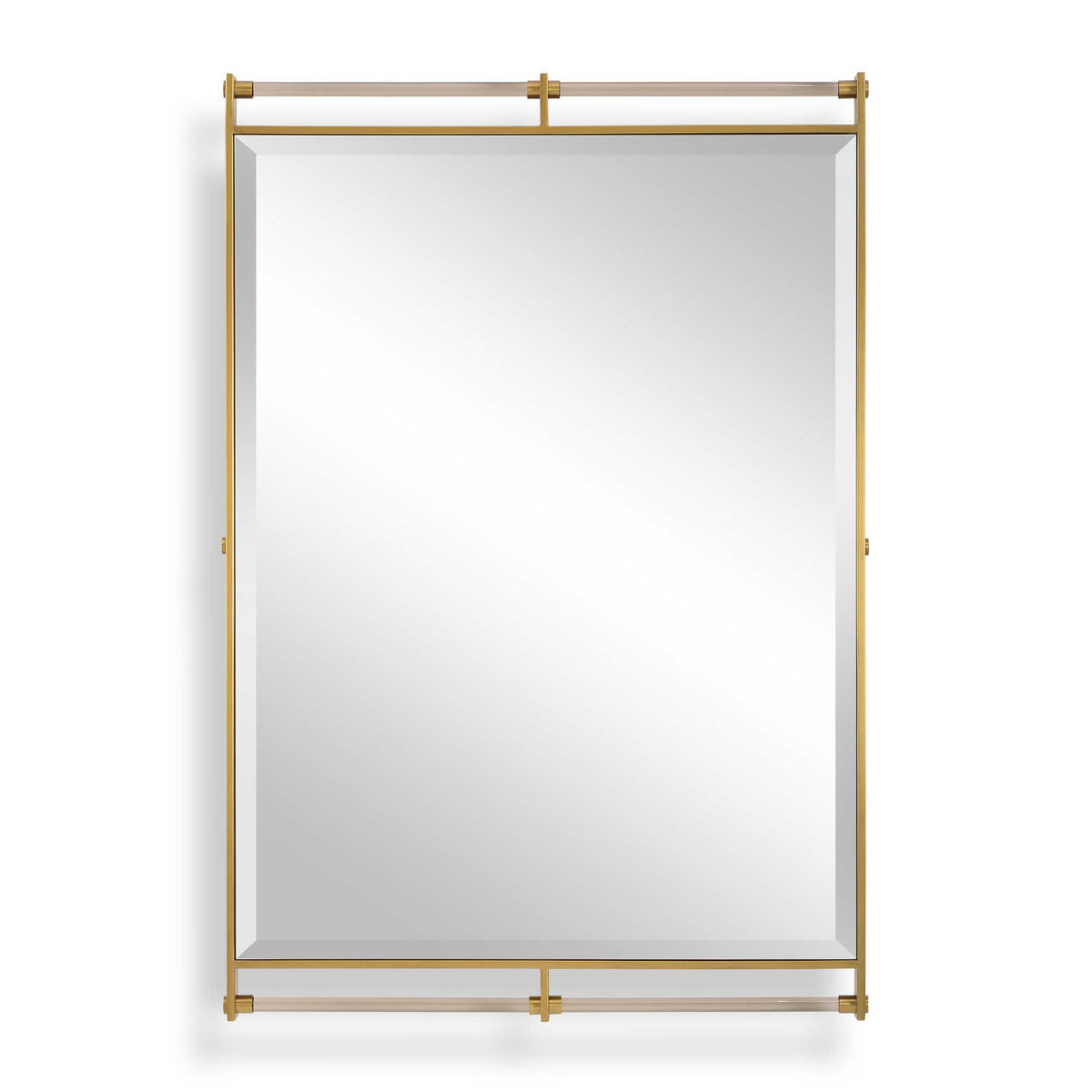Ripoll Mirror Antique Brass - Gold by Uttermost - View 1