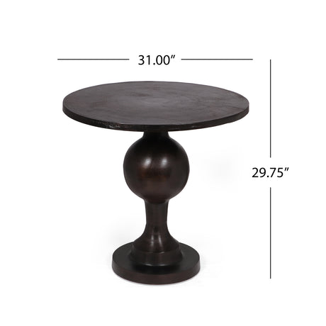 3- Piece Dining Set,Upholstered Dining Chairs With Metal Legs (Set of 2) (Beige+Black) + Round Dining Table - sold by Home Elegance USA