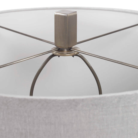 Vilminore Glass Table Lamp - Gray / Beige by Uttermost - View 4