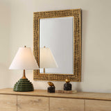 Woven In Time Time Mirror - Gold by Uttermost - View 3