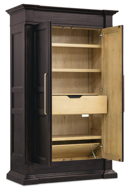 Driftwood Wardrobe Burnt Timber - Black by Hooker Furniture - View 2