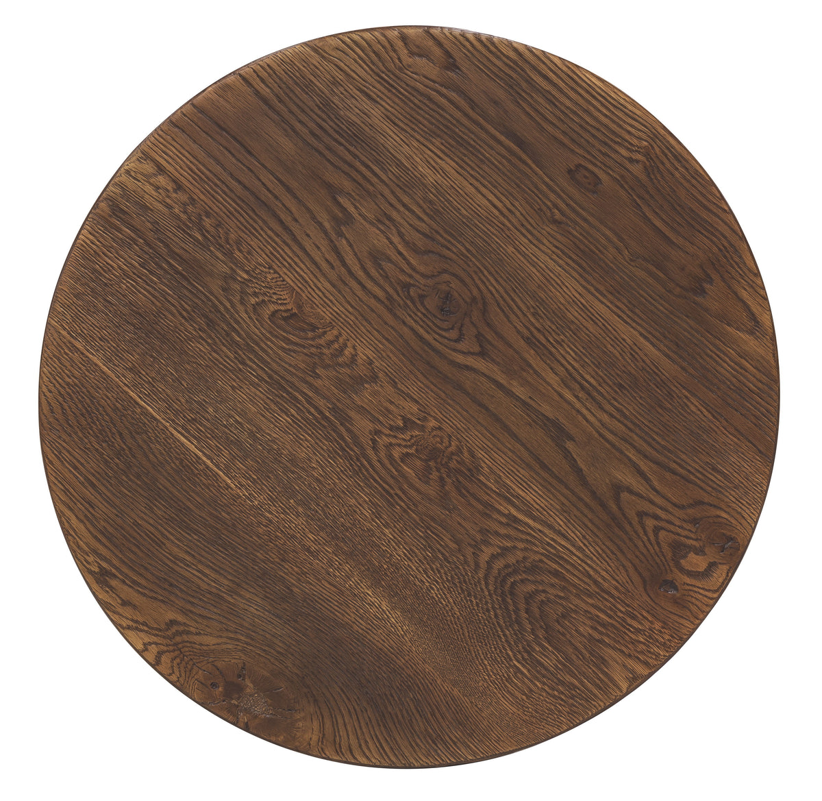 Driftwood Round End Table Worn Saddle - Dark Brown by Hooker Furniture - View 3