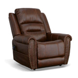 Oscar Power Lift Recliner With Right-Hand Control & Power Headrest - Pumpernickel | Flexsteel