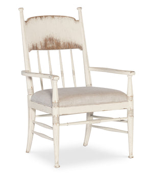 Americana Upholstered Seat Arm Chair (Set of 2) - White by Hooker Furniture - View 1