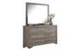 Modern Style 1pc Wooden Dresser Gold Handles Unique Legs Natural Finish Bedroom Furniture