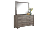 Modern Style 1pc Wooden Dresser Gold Handles Unique Legs Natural Finish Bedroom Furniture