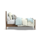 Verona Queen Upholstered Bed - White / Light Brown | Flexsteel