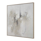 Still Crossing Abstract Painting - Gray / White by Uttermost - View 4