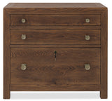 Driftwood Three Drawer Chest Worn Saddle - Dark Brown by Hooker Furniture - View 2
