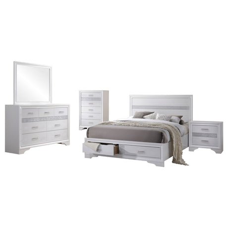 Corbin White 5-piece California King Bedroom Set - sold by Home Elegance USA