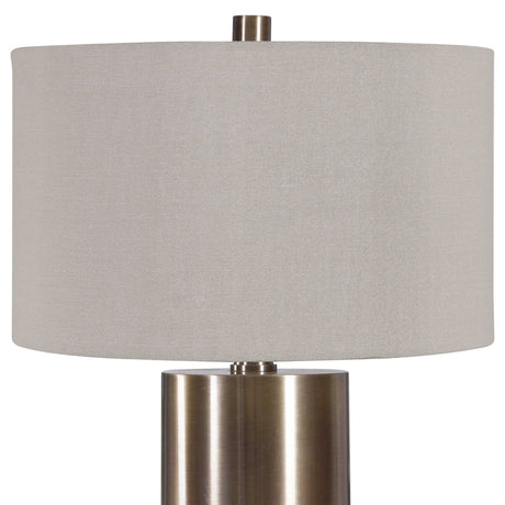 Taria Table Lamp Brushed Brass - Light Brown / Beige by Uttermost - View 5