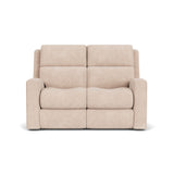 Score Transitional Fabric Power Reclining Loveseat With Power Headrests & Lumbar | Flexsteel