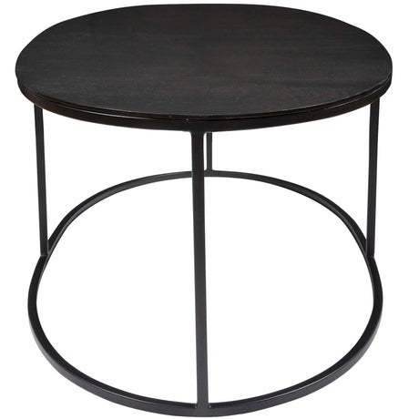 Coreene Oval Coffee Table - Black by Uttermost - View 4