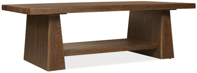 Driftwood Rectangle Coffee Table Medium Wood - Dark Brown by Hooker Furniture - View 1