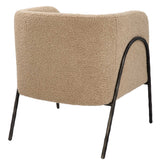 Jacobsen Tan Shearling Barrel Chair - Beige by Uttermost - View 6