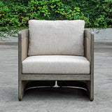 Dartmoor Outdoor Barrel Chair Weathered Gray - Light Gray by Uttermost - View 3