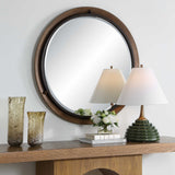 Porthole Round Mirror Bronze - Black by Uttermost - View 3