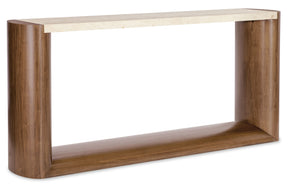 Eleana Marble Top Console Table Medium Wood / Beige - Dark Brown / Beige by Hooker Furniture - View 1