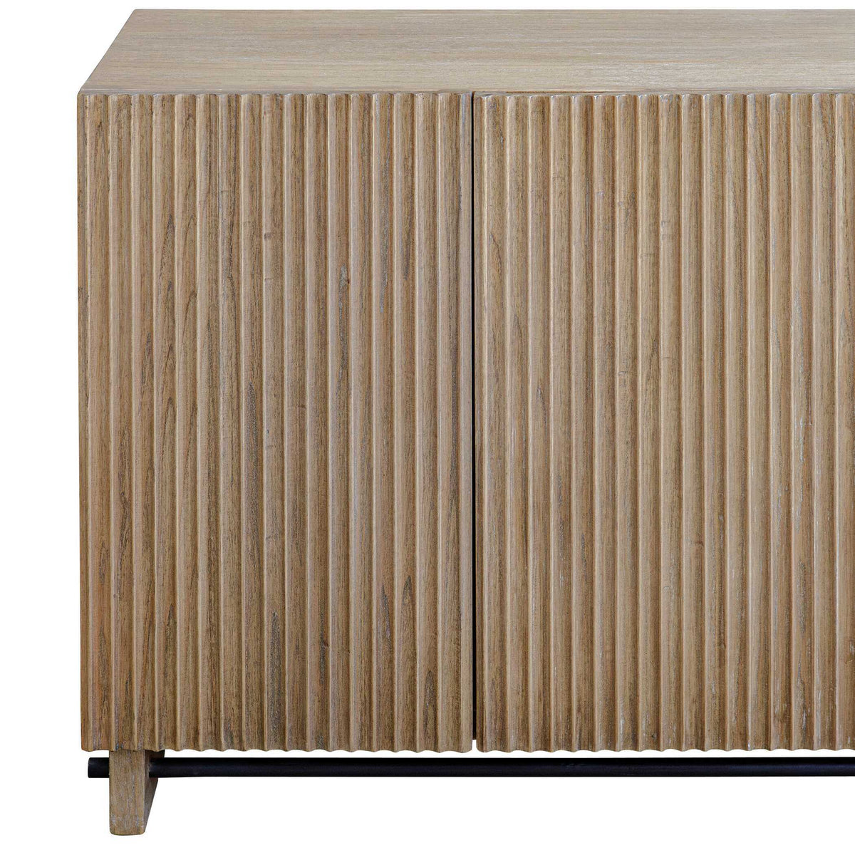 Kellem Wood 4 Door Cabinet Natural - Light Brown by Uttermost - View 7