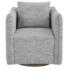 Corben Swivel Chair - Light Gray by Uttermost - View 1