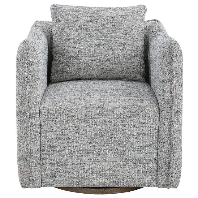 Corben Swivel Chair - Light Gray by Uttermost - View 1
